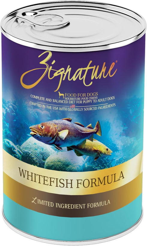 Zignature Whitefish Formula Wet Dog Food, 13 oz (Case of 12)