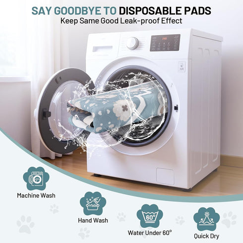 Dogs,2 Pack 48" 48", Washable Pee Pads for Super Absorbent Reusable Puppy Training Pads Leak-Proof & Non-Slip,for Potty