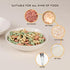 Ceramic Cat Food Bowl Set, Wide Shallow Bowls for Whisker Fatigue Relief, 6 Pack, 8.5 oz, 5.75 inch, White