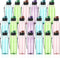 Uiifan 20 Pieces Clear Plastic Water Bottles, 17 oz Leakproof Flip Top for Gym Camping Hiking
