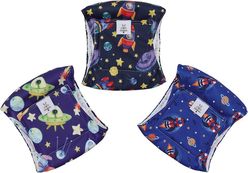 3 Pack CuteBone Dog Diapers Male Belly Bands for Male Dogs Reusable Puppy Wraps