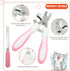 Set Trimmer Chinchilla Cat Grooming Kit with Pet Shedding Slicker Brush Nail Clipper Pet Massage Bath Glove Flea Comb