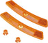 X AUTOHAUX 5"x0.79"x0.47" Bicycle Warning Reflector, Plastic Bike Accessories (Yellow, 1 Pair)