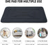 JoicyCo Dark Gray Soft Dog Crate Pad Mat for Medium/Large Dogs, Non-Slip Bottom Washable