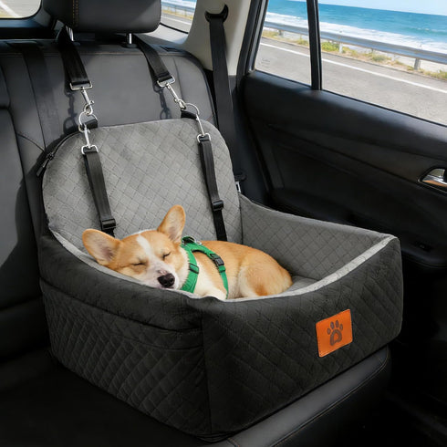 30 lbs, Small Dog Car Seat for Small Dogs Under Memory Foam Pet Car Seat with Joint Relief & Washable Cover, Portable
