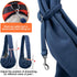 3-10 lbs Tomkas Small Dog Sling Carrier - Zipper Pocket & Adjustable Strap & Zip Pocket - for Pets (Dark Blue, M