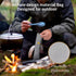 OUTXE 2-Pack Titanium Ultra Lightweight Camping Utensil - Eco-Friendly Spork for Backpacking, Hiking, Outdoors.