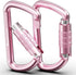 FresKaro 3inch Auto Locking Carabiner Clips, Heavy Duty Keychain Aluminum, Holds 2698lbs, Lightweight, 4 Colors