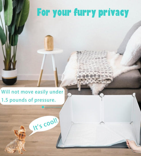 Bencacawinstyle Dog Litter Box with High Walls,Indoor Dog Potty for Small to Medium Dogs Like Corgie French