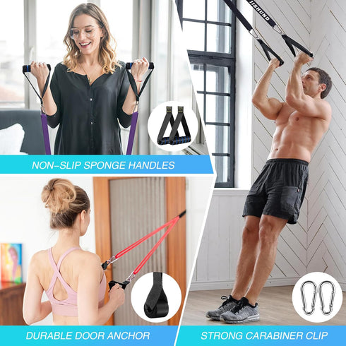 Resistance Bands - Pull Up Assistance Bands for Men Women, Workout Bands for Muscle Strength Training, Body Stretching