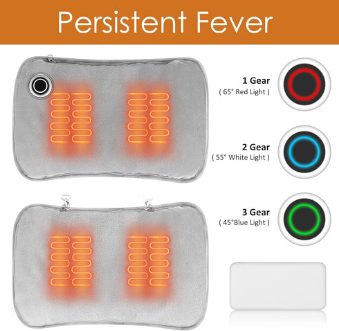 Hand Warmers Rechargeable - Portable Heated Gloves with 10000MAH Power Bank for Hunting, Camping