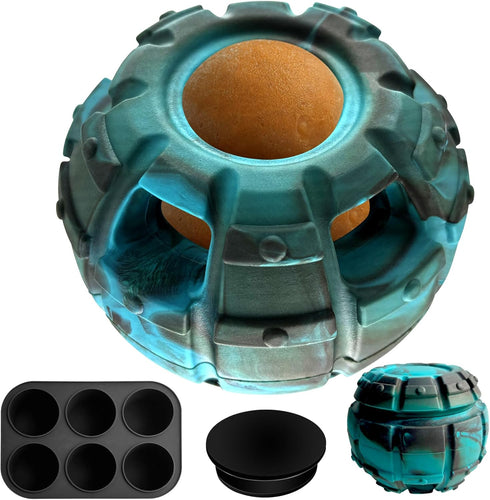 Yipetor Frozen Treat Toy - Treat Dispensing Rubber Toy for Puppy Small Medium, Freezable Fillable, Reduces Anxiety