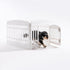 IRIS USA Dog Playpen, 4-Panel 24" Pet Playpen with Door, Indoor/Outdoor Customizable White