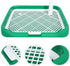 Indoor Dog Potty Tray with Raised Mesh Grate, Portable Small to Medium Dog Bedpan for Puppy Training and Indoor