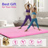 Matladin 6' 6ft 2ft 2in Folding Tri-fold Gymnastics Gym Exercise Aerobics Mat, x x PU Leather Tumbling Mats with Hook