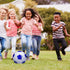 Soccer Ball Size 2,3,4,5, White Blue, Anti-Explosion Classic Design for Kids Toddler Training Practice