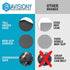 Waterproof Raised Edge BPA Free Silicone Pet Feeding Mat, 23x15, Dishwasher Safe for Cats & Dogs
