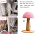 Multicolor Natural Hemp Rope, Cat Scratching Posts Replacement Rope,Repair and Replace Scratching Post cat Tree, 1/4" Rope Cat Scratch Post DIY Jute Twine,Come with a Play Ball.(65FT, Pink)