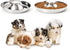 Set of 2 Stainless Steel Puppy Bowls, Dog Food and Water Feeder for Small Medium Large Dogs