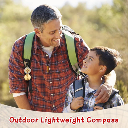 flintronic Navigation Compass, Hiking Compass with Luminous Function, Waterproof Pocket Compass for Expedition Map