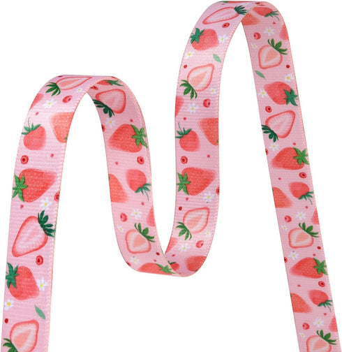 Dog Collar and Leash Set, Adjustable Cute Design with Bohemia Floral Patterns for Small Medium Large Dogs (Strawberry