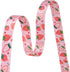 Dog Collar and Leash Set, Adjustable Cute Design with Bohemia Floral Patterns for Small Medium Large Dogs (Strawberry