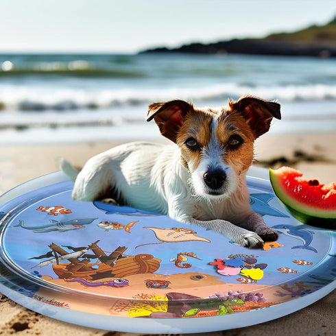 39 Sensor Water Playmat, Thickened Water Sensor Play Mat for Cats Dog, Thickened Sensory Water Play Mat for Cats