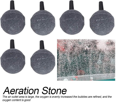 Aquarium Bubble Stone, 6 PCS Air Stone Bubble Ball Shape 25mm Mineral Bubble Diffuser Airstones for Fish