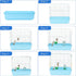Travel Bird Cages for Cockatiels, Parrot Cage Starter Kit with Stand Accessories for Small Birds (Blue)