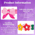 4 Pcs Pink Dog Collar, Spiked Studded Collars with Pearls, Rhinestone Bow Knot Crystal Diamond Colorful Flower Collars