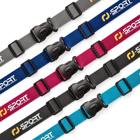RJ-Sport Race Number Belt, Triathlon Race Belt Bib Holder with 6 Energy Gel Loops