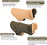 Queenmore Warm Dog Coat, Cold Weather Puffer Jacket with Ultra Thick Plush Lining (Green, Large)