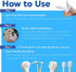 15 3EA MIND UP Dog Toothbrush with Micro Head, Angled Handle for Ultra-Small Dogs, Pet Toothbrush for Back Teeth
