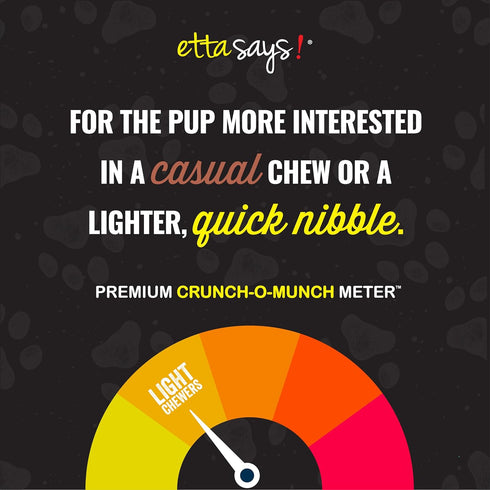 etta says! Crunchy Premium Dog Chews, 4.5" Buffalo Dog Chews - Made in The USA, Grain-Free, 36 Count