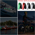 6 4 Treela Pcs LED Navigation Kayak Lights with Safety Whistle Battery Operated Stern Boat Lights Rechargeable Boat