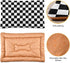 Checkerboard Pet Bed Pad Soft Dog Bed Mat with Anti-Slip Bottom, Machine Washable Crate Pad Mattress for Dog Sleeping