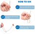 Mogoko Stainless Steel Dog Choke Chain Collar, Puppy Metal Snake Chain Slip Collar for Training Walking (Rose Gold)