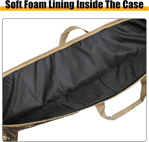 HUNTPAL 52" Long Rifle Soft Bag, Water-Resistant Zipper Gun Case with Portable Handle and Adjustable Strap