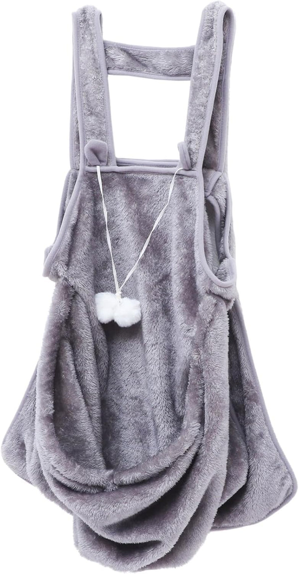 Pet Carrier Bag, Portable Outdoor Chest Apron Pouch for Small Pets, Warm Sleeping Bag for Kittens and Puppies