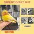 FAURAPMNG 6 Pcs Bird Diapers Parrot Nappy Flight Suit Reusable Cockatiel Clothes with Elastic Back Rope Waterproof