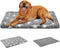 EMPSIGN Dog Bed Mat, Reversible Dog Crate Pad, Machine Washable Kennel Pad for Large Medium Small Dogs, Grey