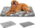 EMPSIGN Dog Bed Mat, Reversible Dog Crate Pad, Machine Washable Kennel Pad for Large Medium Small Dogs, Grey