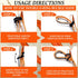 MULTUS Perfect Deer Drag, Durable Safety Reflective Orange Strap with Comfort Grip Handle for Game Dragger