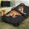 Geiserailie Black Emergency Dog Stretcher for Large Dogs Portable Pet Rescue Carrier with