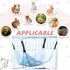 Geelin 4 Pcs Reversible Cat Hanging Hammock, Soft Breathable Pet Cage Bed for Cats, Small Dogs, Rabbits (16 x 20 Inch)