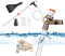 5 in 1 Aquarium Gravel Cleaner Kit, Water Changer, Glass Scraper, Sand Wash Pump with Adjustable Water Flow Controller