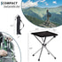 KOKSRY 13.8 Inch 1.32 lbs Portable Stool, High & Small Folding Chair, Telescopic Compact Foldable Stool with Carry Bag