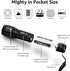 2 Pack Lighting EVER LED Flashlights High Lumens, Small Flashlight, Waterproof, Adjustable Focus Flash Light