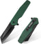 FLISSA Folding Knife, 4-3/4" Reverse Tanto Folding Pocket Knife, Black Stonewash Blade, G10 Handle for Hunting,