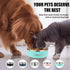 42oz Stainless Steel Dog Bowls with Rubber Bottom, Non-Slip Double Wall Metal Outdoor Food and Water Bowls